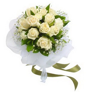  Afyon online çiçekçi , çiçek siparişi  11 adet benbeyaz güllerden buket