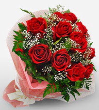 12 adet kırmızı güllerden kaliteli gül  Afyon çiçek siparişi vermek 