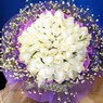 71 adet beyaz gül buketi   Afyon çiçek , çiçekçi , çiçekçilik 