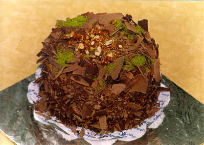 Çikolatali 4 ila 6 kisilik yas pasta  Afyon çiçek gönderme sitemiz güvenlidir 