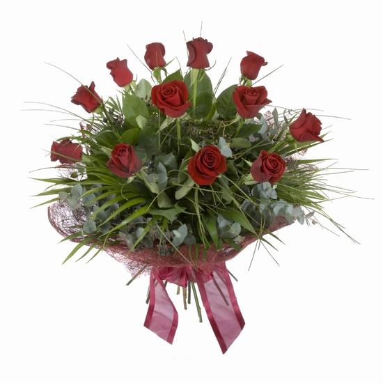 Etkileyici buket 11 adet kirmizi gül buketi  Afyon internetten çiçek satışı 