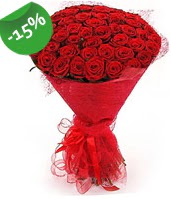51 adet kırmızı gül buketi özel hissedenlere  Afyon çiçek siparişi sitesi 