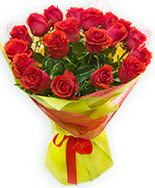 19 Adet kırmızı gül buketi  Afyon çiçek siparişi vermek 