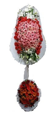 çift katlı düğün açılış sepeti  Afyon internetten çiçek satışı 