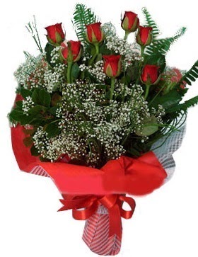 7 kırmızı gül buketi  Afyon çiçek servisi , çiçekçi adresleri 